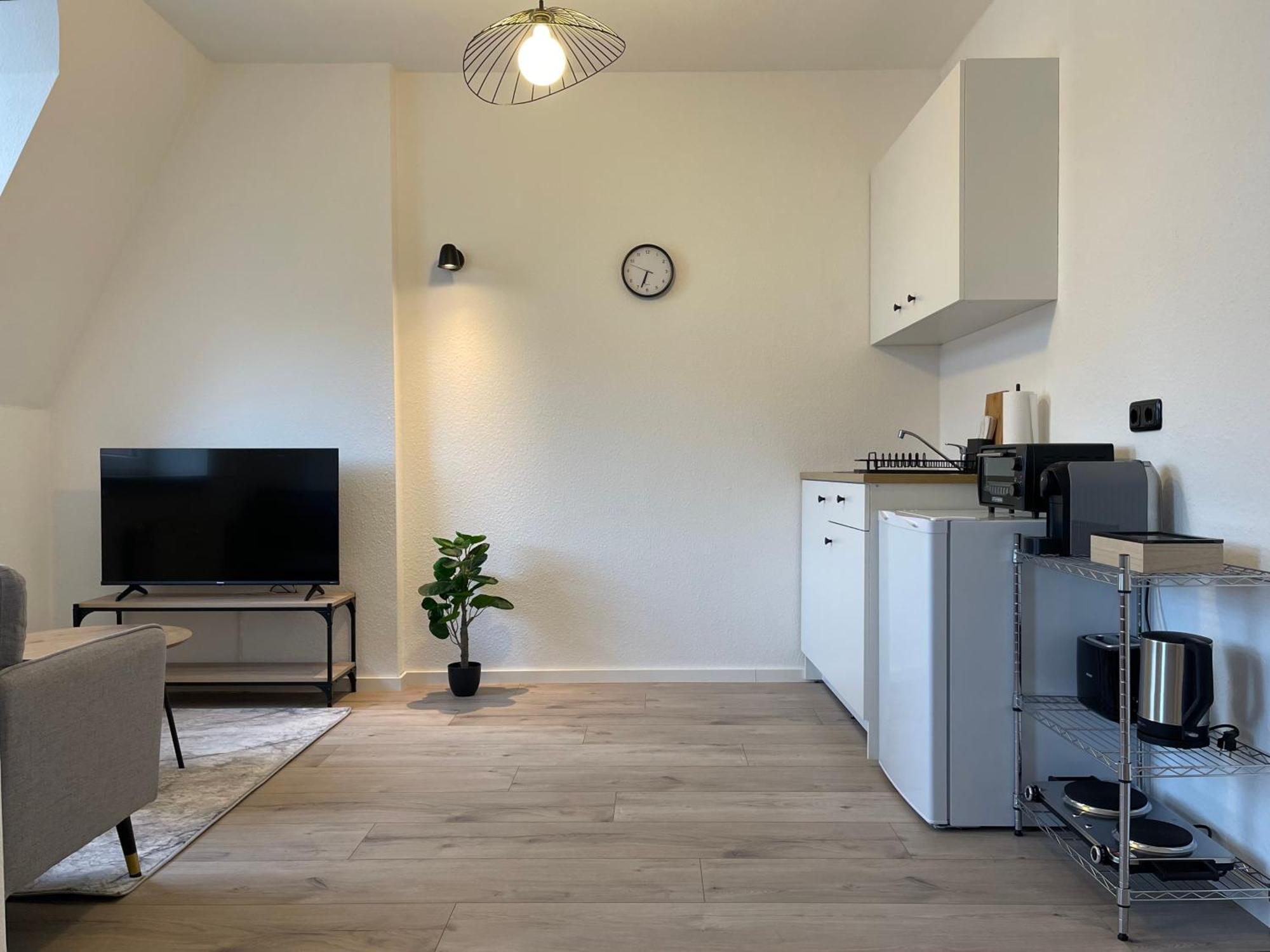 Raha Apartments - Modernes Studio-Apartment - Hbf - Gratis Parkplatz Erfurt Exteriör bild